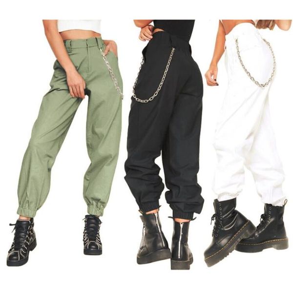women's pants & capris j.del'or sports casual long with metal chains decoration, Black;white
women's pants & capris j.del'or sports casual long with metal chains decoration, Black;white