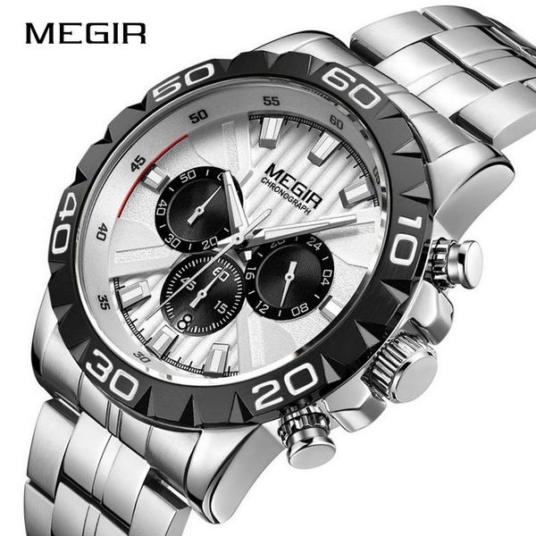 wristwatches megir men's business chronograph quartz waterproof full steel strap army watches man clock male relogios masculino, Slivery;brown
wristwatches megir men's business chronograph quartz waterproof full steel strap army watches man clock male relogios masculino, Slivery;brown