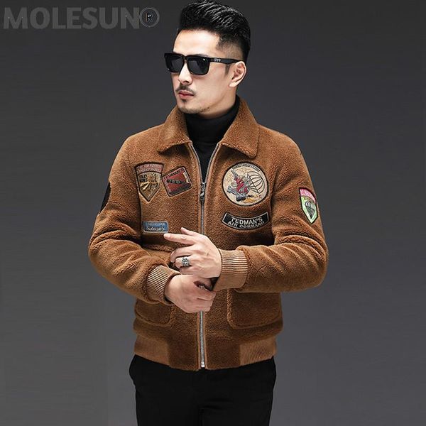 men's leather & faux akoosun men jacket winter clothing real sheep shearing 2022 clothes wool fur bomber coat male jaqueta lxr407, Black
men's leather & faux akoosun men jacket winter clothing real sheep shearing 2022 clothes wool fur bomber coat male jaqueta lxr407, Black