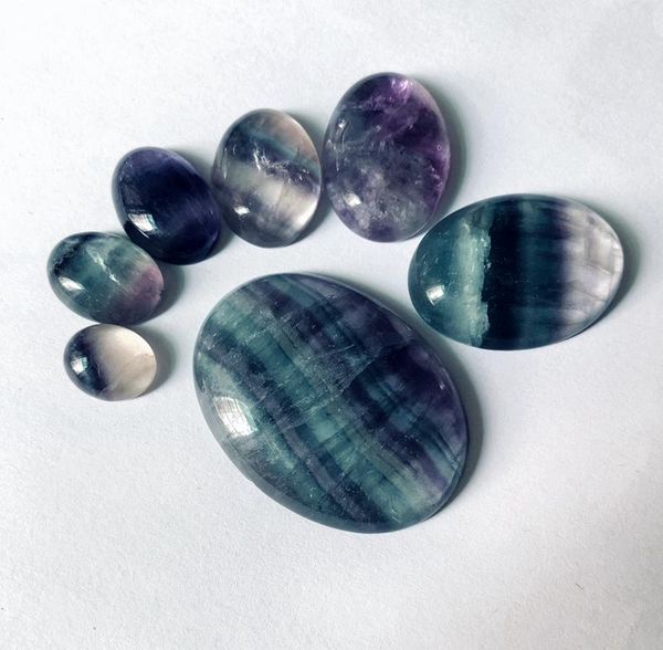 wholesale 4pcs/lot rainbow fluorite bead cabochon 10x12mm 12x16mm 13x18mm 15x20mm,30x40mm oval gem stone cabochon ring face
wholesale 4pcs/lot rainbow fluorite bead cabochon 10x12mm 12x16mm 13x18mm 15x20mm,30x40mm oval gem stone cabochon ring face