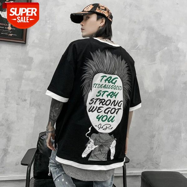 seveyfan 2021 men's short sleeve t-shirt hip hop summer men's t-shirt letter printing loose short sleeve clothes #7s6o, White;black
seveyfan 2021 men's short sleeve t-shirt hip hop summer men's t-shirt letter printing loose short sleeve clothes #7s6o, White;black