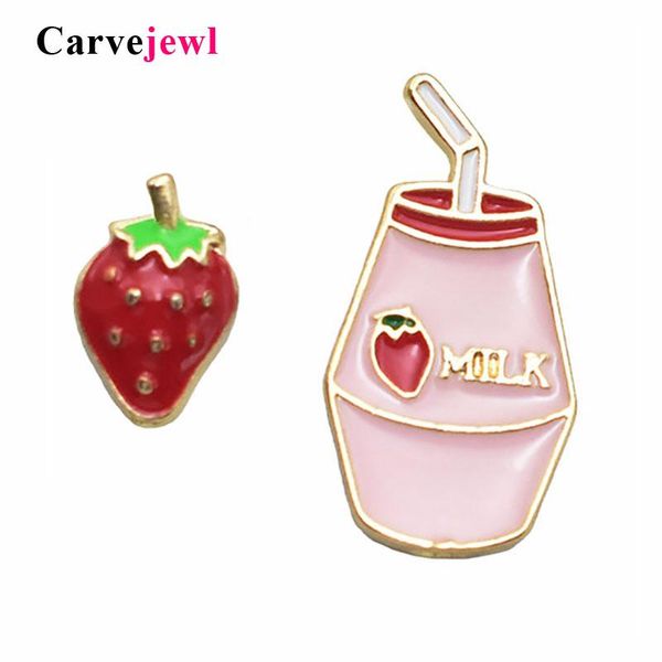 stud carvejewl fruit asymmetrical enamel earrings female lovely girl strawberry milk earring for women cute jewelry accessories, Golden;silver
stud carvejewl fruit asymmetrical enamel earrings female lovely girl strawberry milk earring for women cute jewelry accessories, Golden;silver