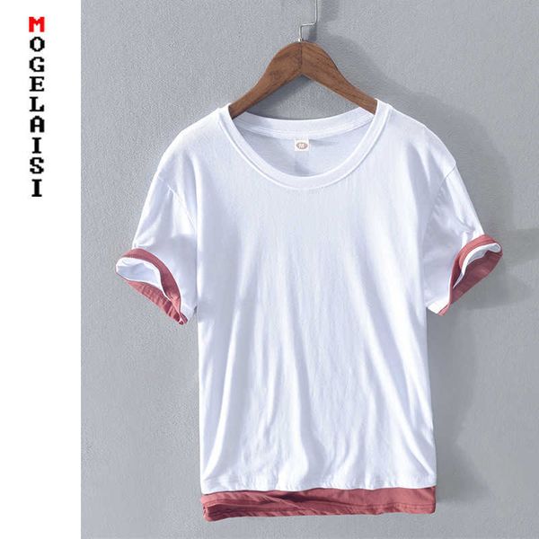 fashion white t shirt men 100% cotton short sleeve o-neck summer breathable soft t-shirt man clothing 6color rc122 210629, White;black
fashion white t shirt men 100% cotton short sleeve o-neck summer breathable soft t-shirt man clothing 6color rc122 210629, White;black