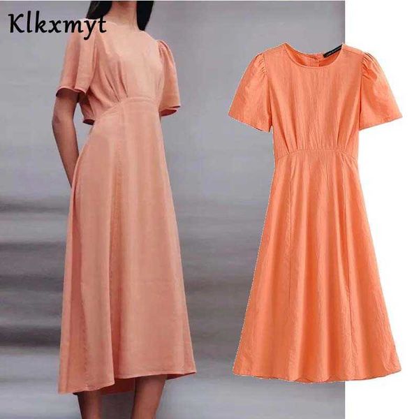 klkxmyt za women chic fashion back button-up ruffled midi dress woman casual short sleeve female party dresses vestidos 210527, Black;gray
klkxmyt za women chic fashion back button-up ruffled midi dress woman casual short sleeve female party dresses vestidos 210527, Black;gray