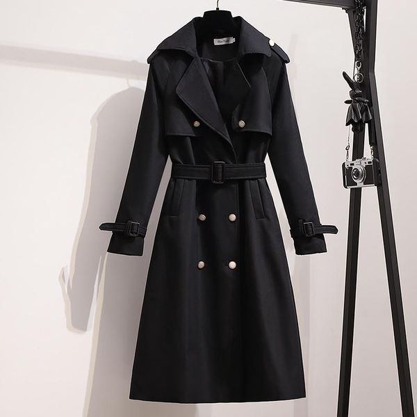women's trench coats abrini red long coat for woman 3xl double breasted streetwear slim waist windbreaker elegant, Tan;black
women's trench coats abrini red long coat for woman 3xl double breasted streetwear slim waist windbreaker elegant, Tan;black