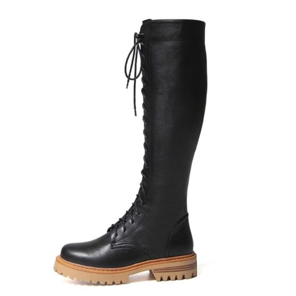 real leather new women knee boots cross strap round toe zipper shoes winter warm boots women party footwear size 34-40, Black
real leather new women knee boots cross strap round toe zipper shoes winter warm boots women party footwear size 34-40, Black