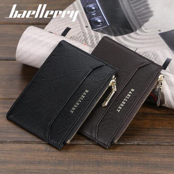 card holders baellerry wallet men short zipper coin purse fashion thin driver license bag good gift father holder support name engraving, Brown;gray
card holders baellerry wallet men short zipper coin purse fashion thin driver license bag good gift father holder support name engraving, Brown;gray