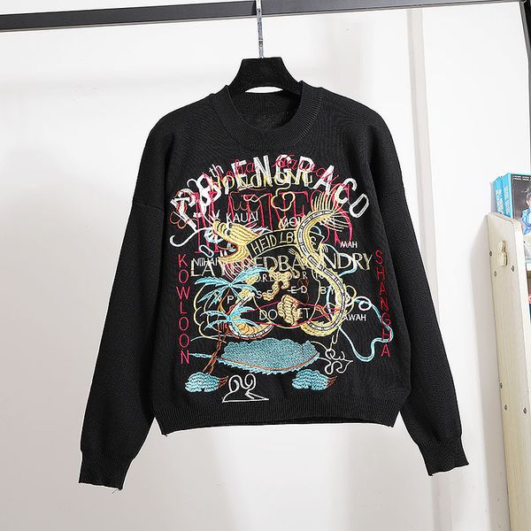 black tracksuits knitted set women letter cartoons embroidery pullover sweater long pants outfits female loose casual knit suit 4exz, Blue
black tracksuits knitted set women letter cartoons embroidery pullover sweater long pants outfits female loose casual knit suit 4exz, Blue