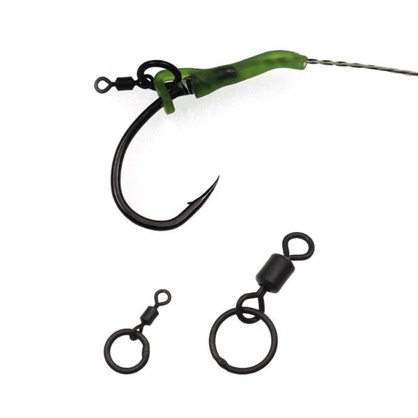 fishing accessories 50pcs mablack swivel quick change flexi ring swivels carp micro hook link with rolling s l
fishing accessories 50pcs mablack swivel quick change flexi ring swivels carp micro hook link with rolling s l