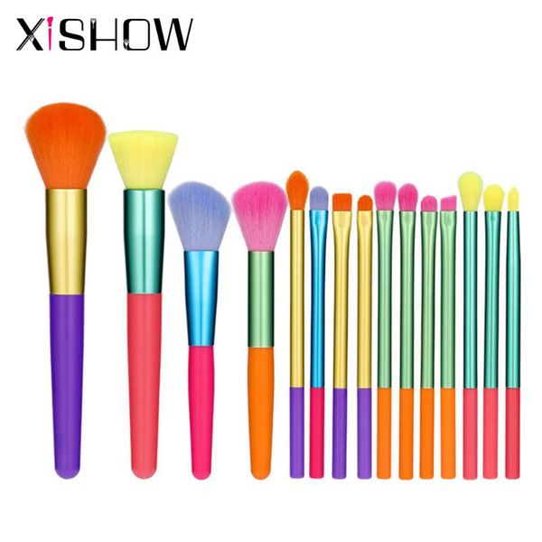 makeup brushes colorful set woman's cosmetics for face highliter eyeshadow eyebrow foundation cream brush tools 15pcs
makeup brushes colorful set woman's cosmetics for face highliter eyeshadow eyebrow foundation cream brush tools 15pcs