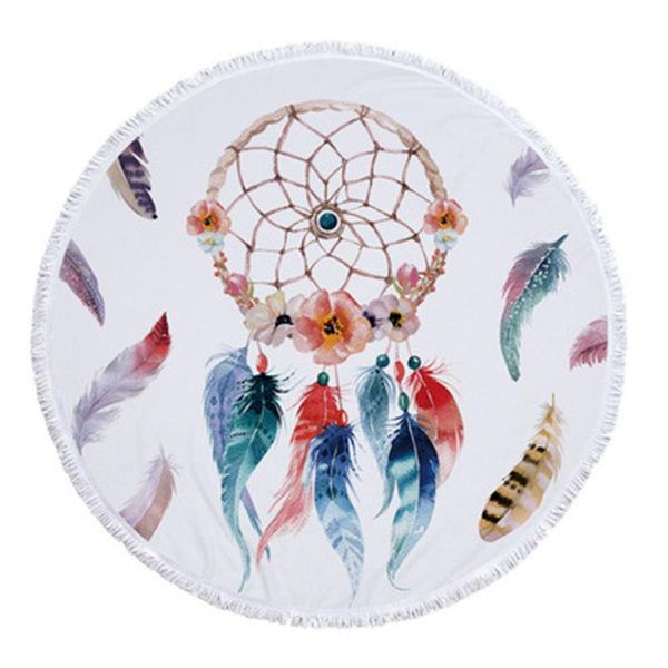 towel dreams dreamcatcher polyester beach 150*150cm circular summer with tassels bohemia style shawl pad mat home textile
towel dreams dreamcatcher polyester beach 150*150cm circular summer with tassels bohemia style shawl pad mat home textile