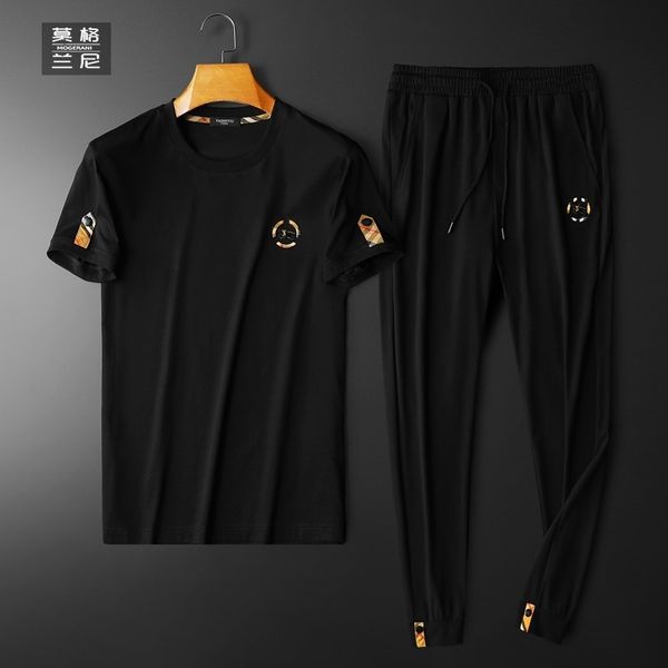 ~high end new mercerized cotton sports leisure suit men's tb short sleeve t-shirt pants fashion brand, White;black
~high end new mercerized cotton sports leisure suit men's tb short sleeve t-shirt pants fashion brand, White;black