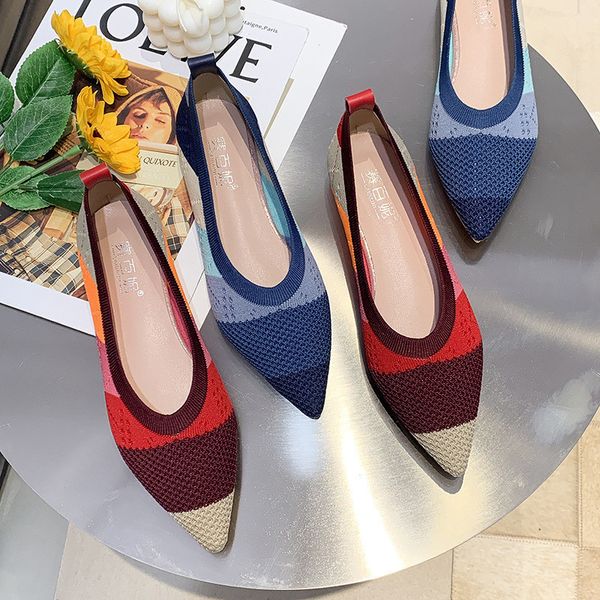 women's flat shoes ballet pointed breathable knit moccasin mixed color soft women zapatos de bowknot feminino femme tenis 60% off store, Black
women's flat shoes ballet pointed breathable knit moccasin mixed color soft women zapatos de bowknot feminino femme tenis 60% off store, Black