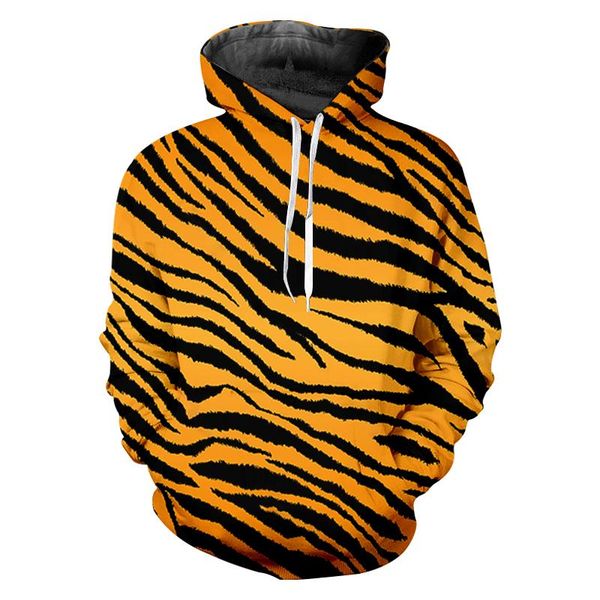 men's hoodies & sweatshirts ifpd yellow hoodie novelty tiger skin 3d printed sportswear spring harajuku fashion personality casual pu, Black 
men's hoodies & sweatshirts ifpd yellow hoodie novelty tiger skin 3d printed sportswear spring harajuku fashion personality casual pu, Black