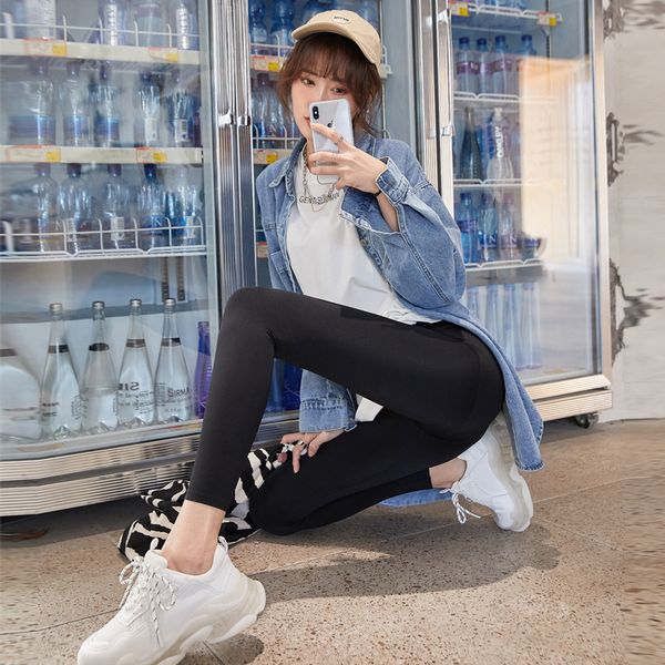 shark women's spring, summer and autumn thin shark skin bottoms wear bar-bie pants outside yoga pants high waist tight large, Black
shark women's spring, summer and autumn thin shark skin bottoms wear bar-bie pants outside yoga pants high waist tight large, Black