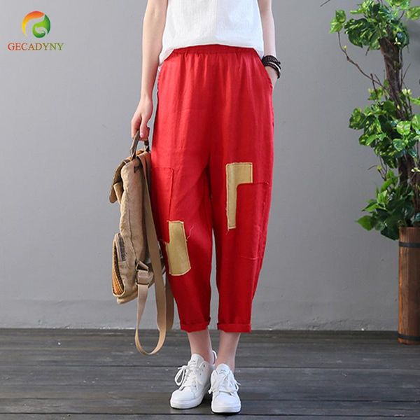 women's pants & capris large size women linen cotton casual harem candy color patchwork summer female trousers, Black;white
women's pants & capris large size women linen cotton casual harem candy color patchwork summer female trousers, Black;white