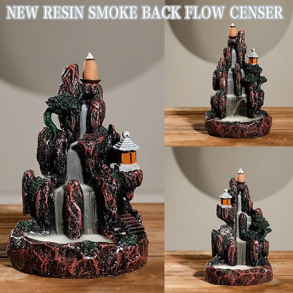 fragrance lamps backflow incense cone burner resin xiang holder with led light & 20 mountain ornament for home
fragrance lamps backflow incense cone burner resin xiang holder with led light & 20 mountain ornament for home