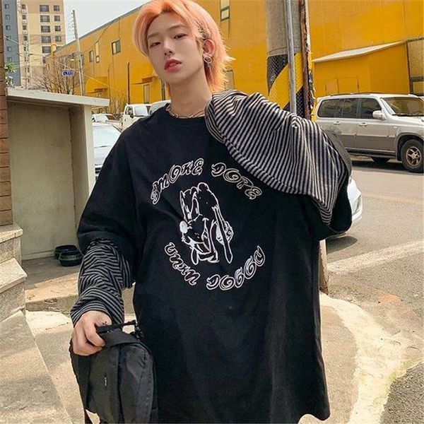 2021 new harajuku camiseta streetwear hip hop outono t-shirt das mulheres dos homens casual de manga longa camisa solta t japo cpia do co w0, Black
2021 new harajuku camiseta streetwear hip hop outono t-shirt das mulheres dos homens casual de manga longa camisa solta t japo cpia do co w0, Black