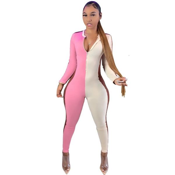 pink and white slices for women zipper collar fine bodysuit fall fashion sweet overalls sor6, Gray
pink and white slices for women zipper collar fine bodysuit fall fashion sweet overalls sor6, Gray