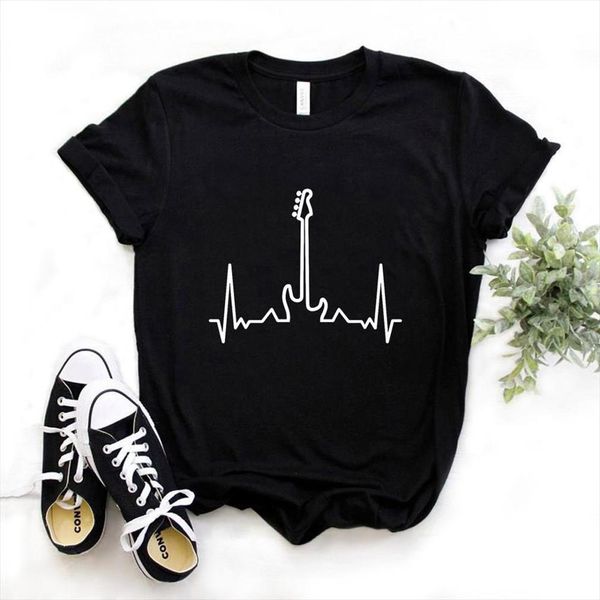 and women guitar heartbeat print mens t shirts womens short sleeve o neck loose ladies causal tee clothes, White;black
and women guitar heartbeat print mens t shirts womens short sleeve o neck loose ladies causal tee clothes, White;black