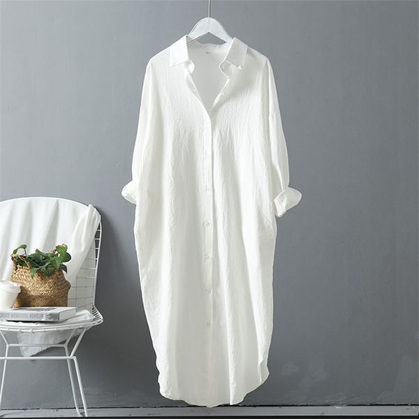 casual office ladies shirts korean fashion long sleeve women blouses cotton linen turn-down collar blue white long shirt 210225
casual office ladies shirts korean fashion long sleeve women blouses cotton linen turn-down collar blue white long shirt 210225