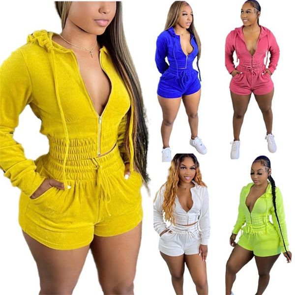 women's tracksuits 2021 lounge wear women outdoor casual sports solid ruched two piece set and biker shorts pants tracksuit sweatsuit o, Gray
women's tracksuits 2021 lounge wear women outdoor casual sports solid ruched two piece set and biker shorts pants tracksuit sweatsuit o, Gray
