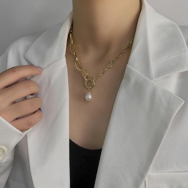 chains women jewelry simulated pearl pendant necklace 2021 design golden plating metal chain for gifts, Silver
chains women jewelry simulated pearl pendant necklace 2021 design golden plating metal chain for gifts, Silver