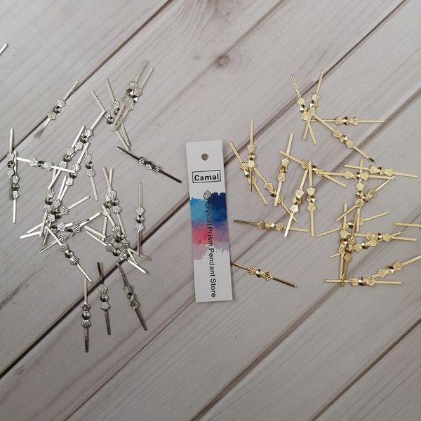 camal 500pcs 33mm chrome/gold plated metal bowtie pins connector for hanging crystal prisms bead pendant chandelier lamp parts 
camal 500pcs 33mm chrome/gold plated metal bowtie pins connector for hanging crystal prisms bead pendant chandelier lamp parts