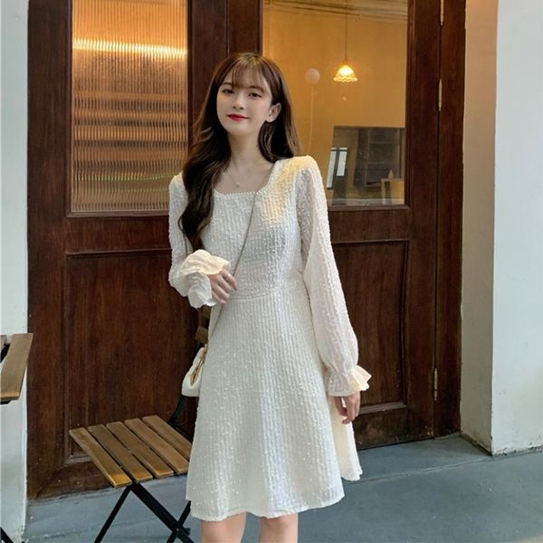 casual dresses sweet style white dress for women korean clothes autumn long sleeve a-line short black fashion brand ladies 2021, Black;gray
casual dresses sweet style white dress for women korean clothes autumn long sleeve a-line short black fashion brand ladies 2021, Black;gray
