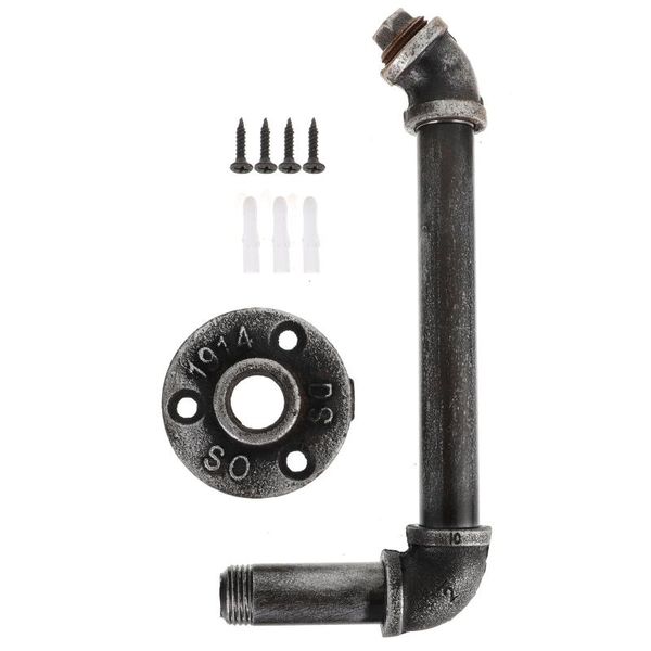 hooks & rails 1pc iron pipe bracket vintage wall mounted shelving for home shop
hooks & rails 1pc iron pipe bracket vintage wall mounted shelving for home shop