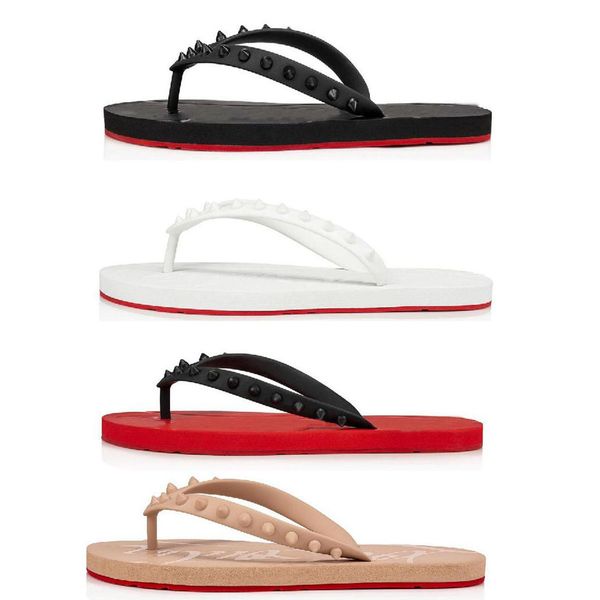 new summer men beach slip on slides red bottom flip flat sandals slippers studs sandals flats luxury designs flip flops sandalias eu38-46, Black
new summer men beach slip on slides red bottom flip flat sandals slippers studs sandals flats luxury designs flip flops sandalias eu38-46, Black