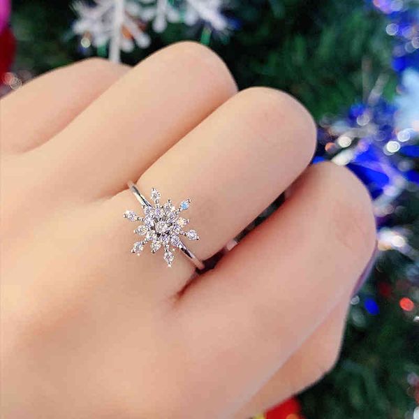 ring net red with the snow can be rotated rotation simple christmas adjustable index finger female, Silver
ring net red with the snow can be rotated rotation simple christmas adjustable index finger female, Silver
