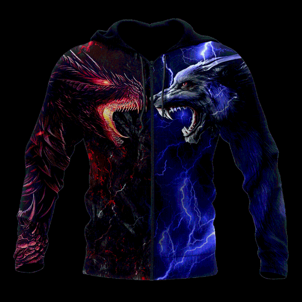 men's hoodies & sweatshirts red and blue dragon wolf 3d printed fashion mens autumn hoodie sweatshirt streetwear casual zip jacket pu, Black
men's hoodies & sweatshirts red and blue dragon wolf 3d printed fashion mens autumn hoodie sweatshirt streetwear casual zip jacket pu, Black
