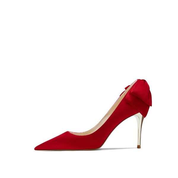 dress shoes wedding female bridal 2021 white bow high heels stiletto satin banquet, Black
dress shoes wedding female bridal 2021 white bow high heels stiletto satin banquet, Black