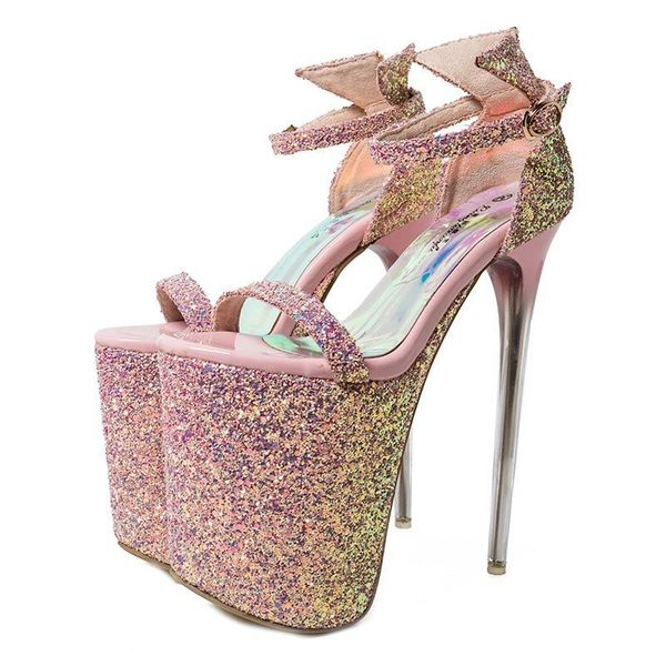 20cm ladies super high heels fashion nightclub women shoe bling sandals bridal wedding dress shoes party platform sandals, Black
20cm ladies super high heels fashion nightclub women shoe bling sandals bridal wedding dress shoes party platform sandals, Black