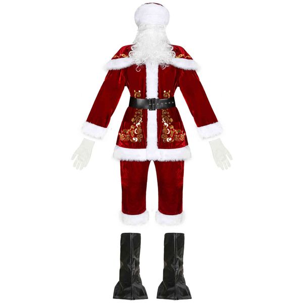 m-xxxl xibeimeng large men's santa suit costume, Black;red 
m-xxxl xibeimeng large men's santa suit costume, Black;red