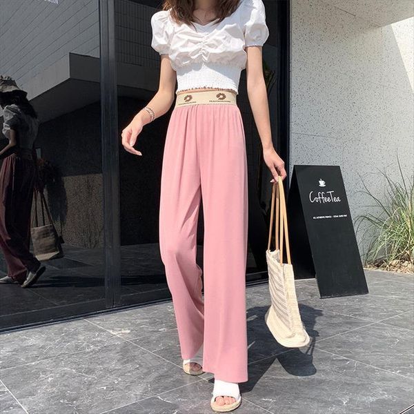 draping spring and summer women pants casual loose cropped straight pantalones de mujer, Black;white
draping spring and summer women pants casual loose cropped straight pantalones de mujer, Black;white