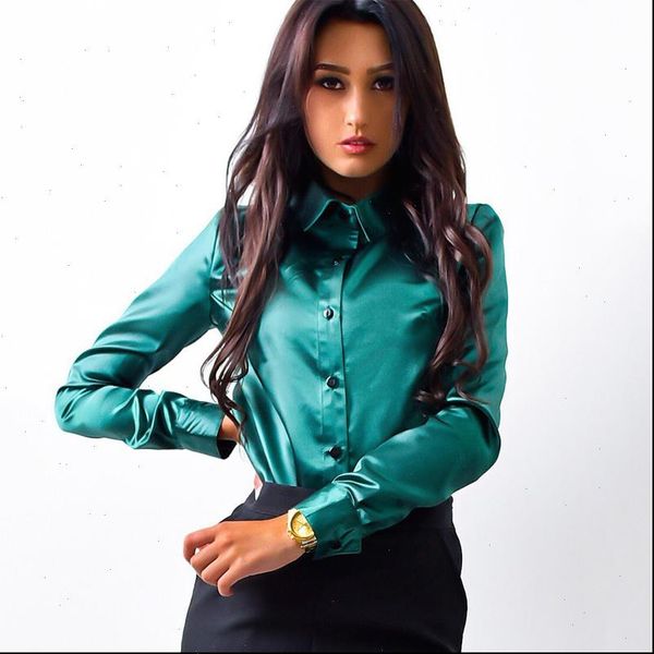 2021 new fashion autumn spring women shirts casual office ladies button lapel long sleeved blouse elegant solid female, White
2021 new fashion autumn spring women shirts casual office ladies button lapel long sleeved blouse elegant solid female, White