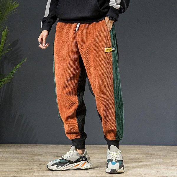 men's pants mens jeans corduroy loose autumn winter cargo color blocking patchwork hip hop trousers streetwear jogger harem pant, Black
men's pants mens jeans corduroy loose autumn winter cargo color blocking patchwork hip hop trousers streetwear jogger harem pant, Black