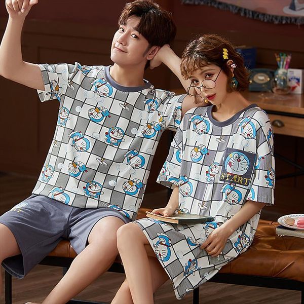 summer couple pajamas set womens sleepwears cute japan anime doraemon short sleeve nightwear casual cotton mens plus size loungewear sleepwe, Black;red
summer couple pajamas set womens sleepwears cute japan anime doraemon short sleeve nightwear casual cotton mens plus size loungewear sleepwe, Black;red