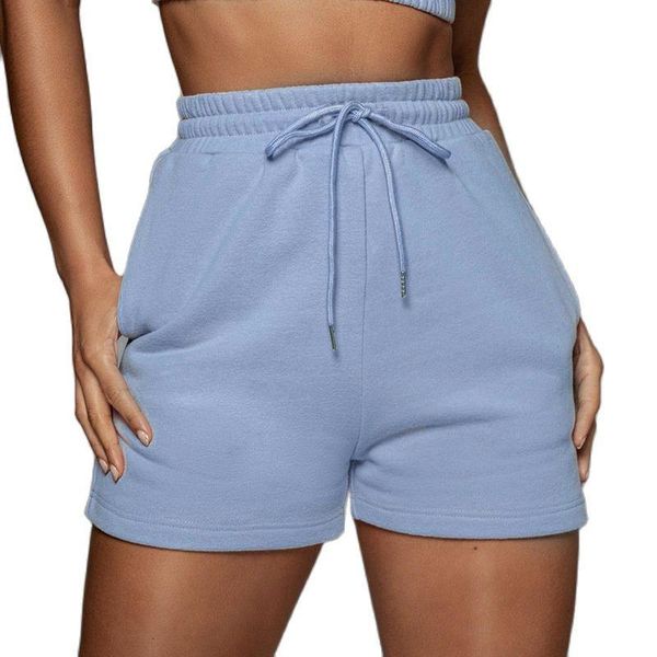 women's shorts summer women's sportswear sets of solid color high waist lace up, White;black
women's shorts summer women's sportswear sets of solid color high waist lace up, White;black