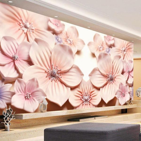 wallpapers dropship custom po wall paper 3d embossed pink flowers mural modern art backdrop painting home decor
wallpapers dropship custom po wall paper 3d embossed pink flowers mural modern art backdrop painting home decor