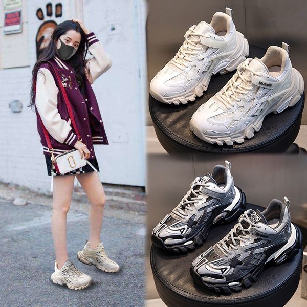 film bottom daddy shoes women's spring 2021 thick soled elevated sports leisure running breathable trend, Black;white
film bottom daddy shoes women's spring 2021 thick soled elevated sports leisure running breathable trend, Black;white