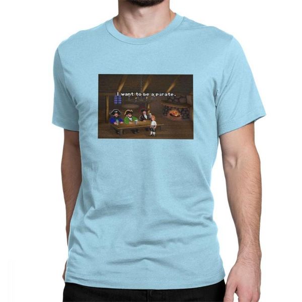 men's t-shirts s flash i want to be a pirate monkey cotton men guybrush threepwood video retro game short manga t, White;black
men's t-shirts s flash i want to be a pirate monkey cotton men guybrush threepwood video retro game short manga t, White;black