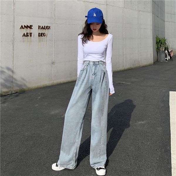 women's jeans weekeep bags patchwork high tail women streetwear straight jean femme blue 100% katoen cargo broek
women's jeans weekeep bags patchwork high tail women streetwear straight jean femme blue 100% katoen cargo broek