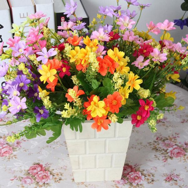 1pcs 28 heads fake daisy real touch flower plants grass silk artificial flowers for wedding home decoration
1pcs 28 heads fake daisy real touch flower plants grass silk artificial flowers for wedding home decoration