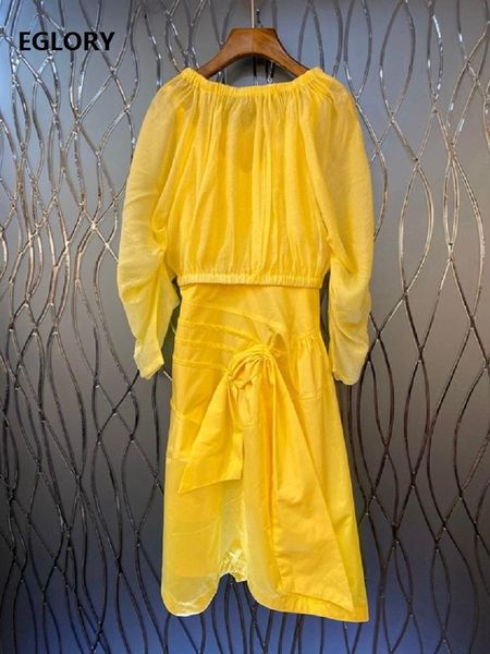 two piece dress set 2021 spring summer fashion suit women long sleeve yellow black +bow tie elegant sleeveless sets, White 
two piece dress set 2021 spring summer fashion suit women long sleeve yellow black +bow tie elegant sleeveless sets, White