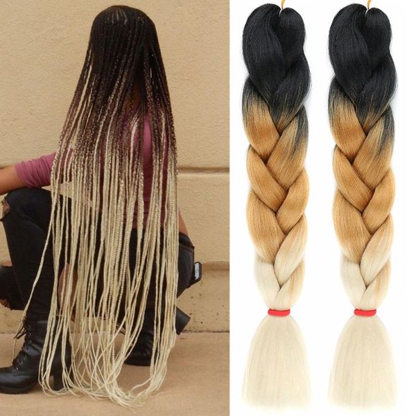 human ponytails clong jumbo braids kanekalon 24 inch color braiding synthetic hair extensions braid for 100 colors heat resistant fiber, Black
human ponytails clong jumbo braids kanekalon 24 inch color braiding synthetic hair extensions braid for 100 colors heat resistant fiber, Black