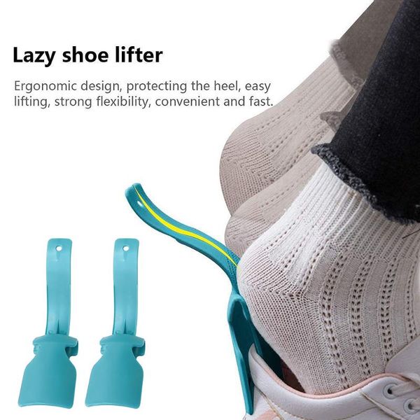 1 pair of plastic lazy shoehorns to easily wear shoes without bending over to wear shoes easy on and off shoe sturdy slip
1 pair of plastic lazy shoehorns to easily wear shoes without bending over to wear shoes easy on and off shoe sturdy slip