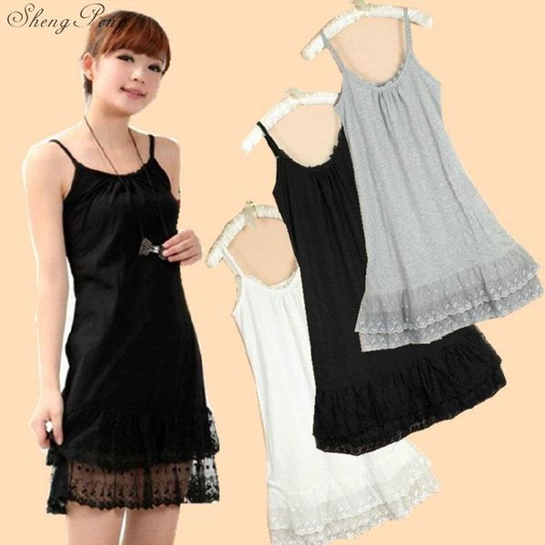 women's sleepwear 2021 winter spaghetti strap basic gauze underskirt modal loose full slip elastic lace vest one piece female v1193, Black;red
women's sleepwear 2021 winter spaghetti strap basic gauze underskirt modal loose full slip elastic lace vest one piece female v1193, Black;red